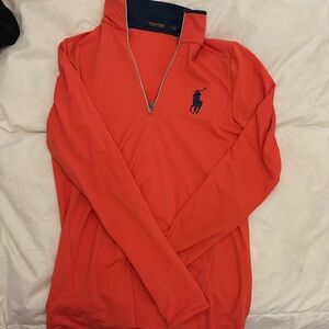 Polo golf collared zip up